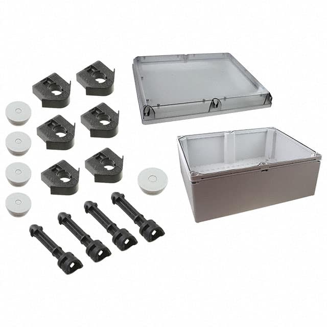 701-745 BOX PLASTIC GRAY/CLR