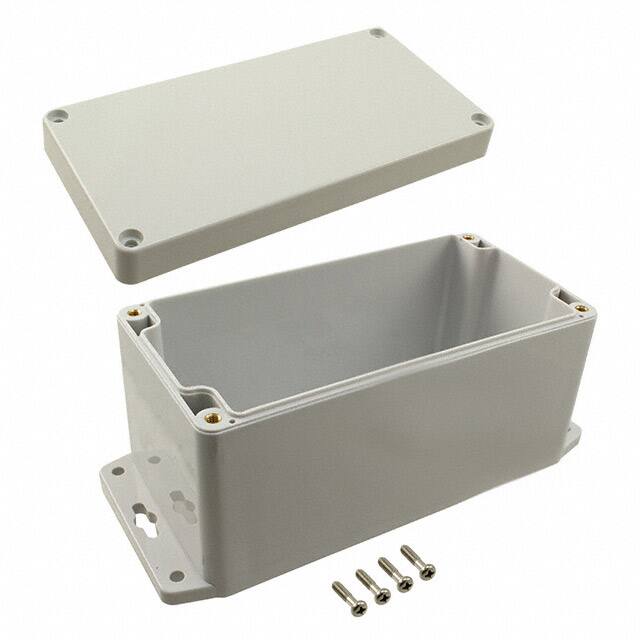 PN-1333-MB BOX PLAS GRAY 6.387"L X 3.246"W