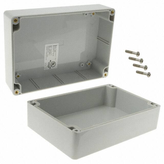 PN-1327 BOX PLAS GRAY 6.732"L X 4.764"W