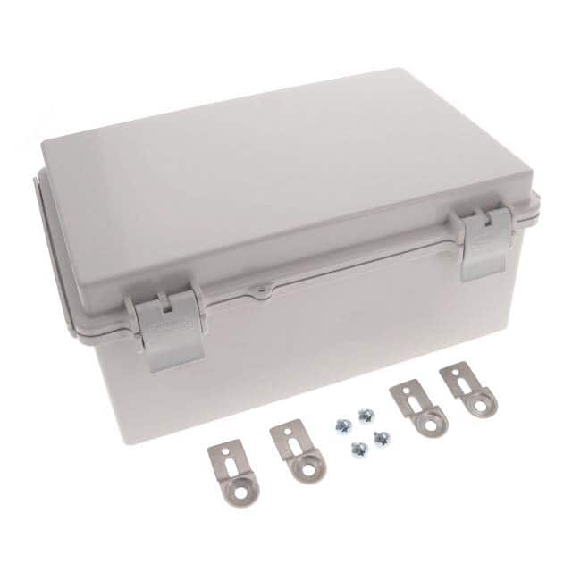 NBF-32016 BOX ABS GRAY 11.810"L X 7.870"W