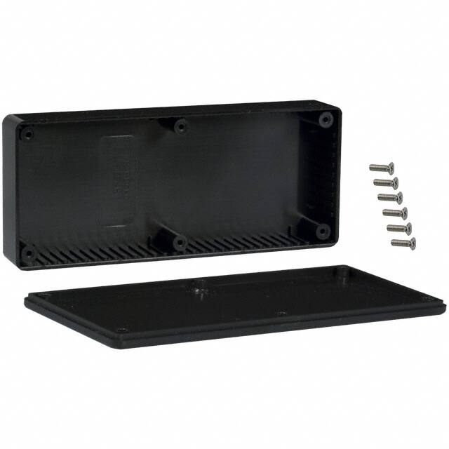 1591HBK BOX ABS BLACK 6.524"L X 2.787"W