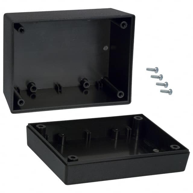 133,BK BOX ABS BLACK 4.380"L X 3.250"W
