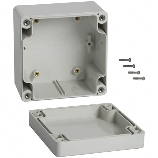 1554EGY BOX ABS GRAY 3.543"L X 3.543"W