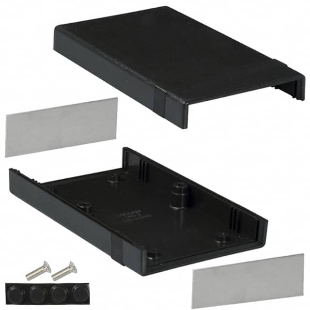 1598ABK BOX ABS BLACK 6.161"L X 3.677"W