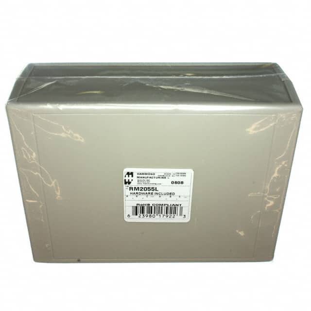 RM2055L BOX ABS GRAY 7.480"L X 5.512"W