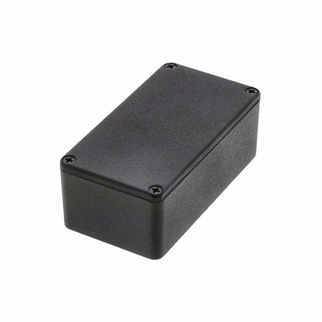 1590BSBK BOX ALUM BLACK 4.409"L X 2.382"W