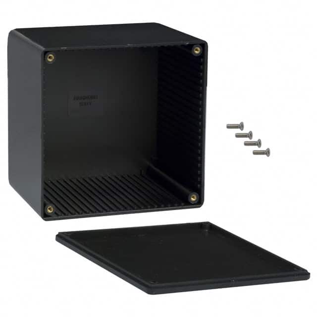 1591VBK BOX ABS BLACK 4.724"L X 4.724"W