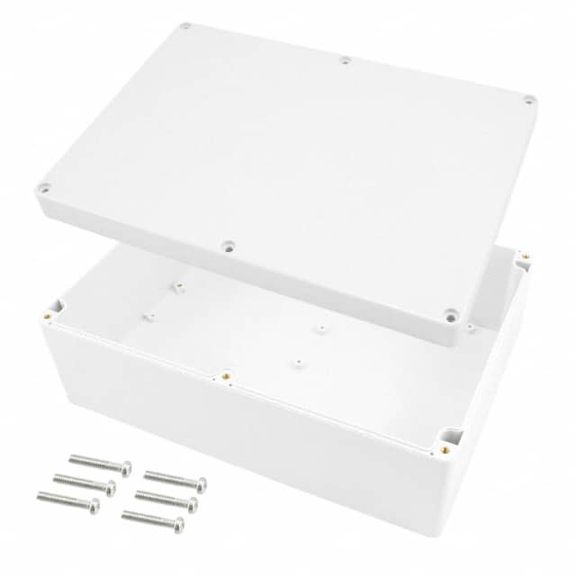 PN-1335 BOX PLAS GRAY 10.434"L X 7.284"W