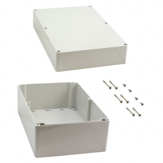 091624120 BOX ABS GRAY 9.449"L X 6.299"W