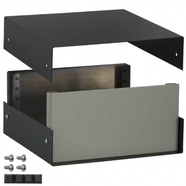 1458D4 BOX STEEL BLACK 8"L X 8"W