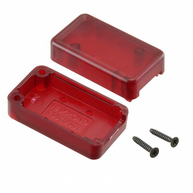1551USB1TRD BOX ABS TRAN/RED 1.38"L X 0.79"W