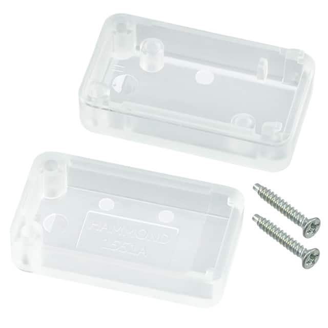1551ACLR BOX ABS TRN CL 1.380"L X 0.790"W