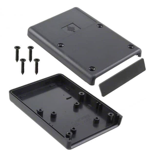 HP-3660-B BOX ABS BLACK 3.622"L X 2.618"W