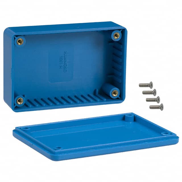 1591MBU BOX ABS BLUE 3.339"L X 2.205"W