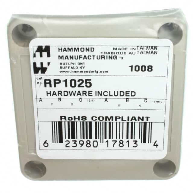 RP1025 BOX ABS GRAY 2.577"L X 2.380"W