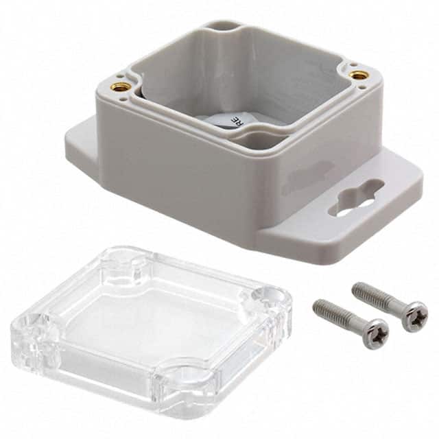 PN-1330-CMB BOX PLSTC GRAY/CLR 2.06" X 1.99"