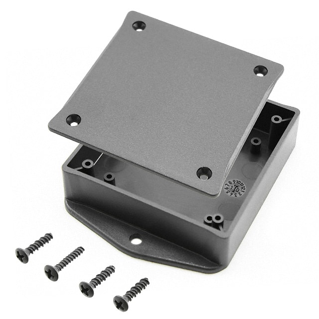 CU-1935-MB BOX ABS BLACK 3.110"L X 3.100"W