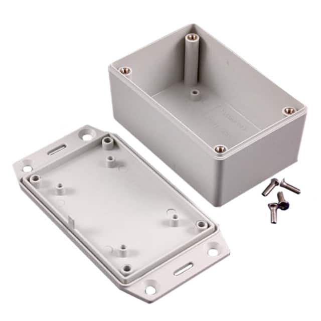 1591XXLFLGY BOX ABS GRAY 3.427"L X 2.279"W