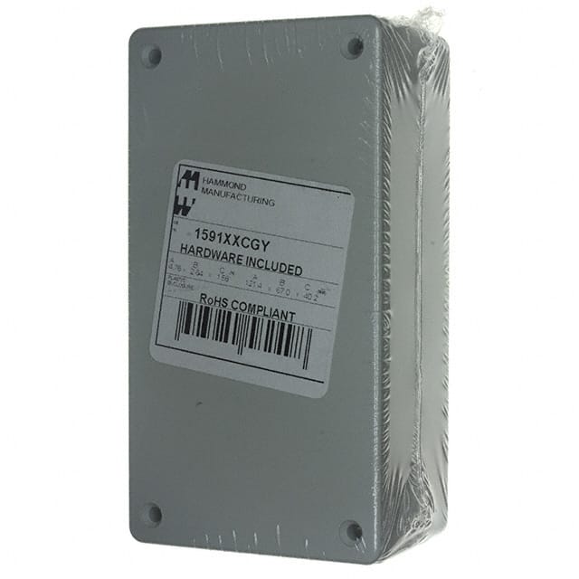 1591XXCGY BOX ABS GRAY 4.781"L X 2.636"W