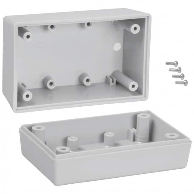 112,GY BOX ABS GRAY 3.600"L X 2.250"W