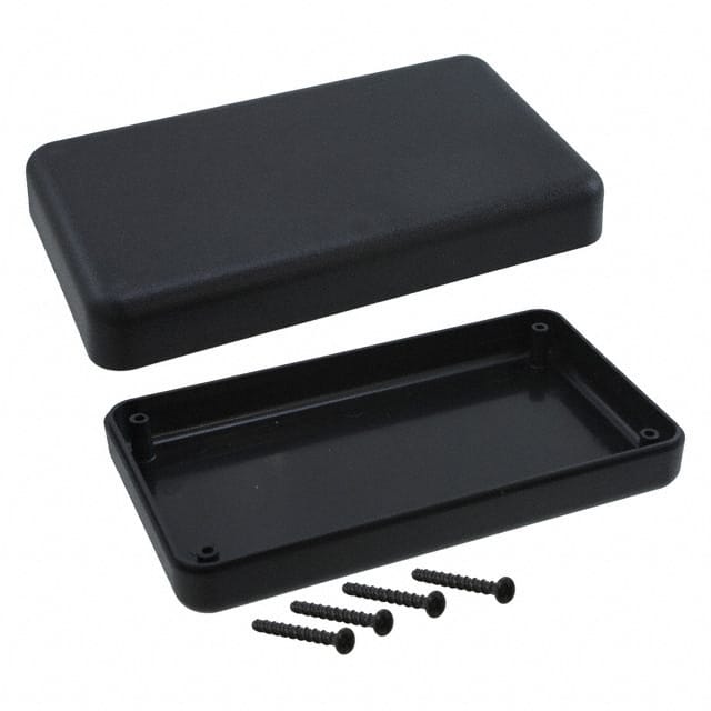 PT-11657 BOX ABS BLACK 5.625"L X 3.250"W