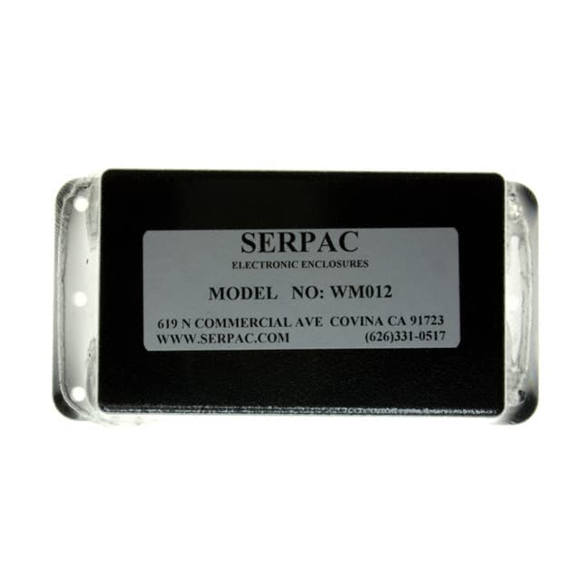 WM012,BK BOX ABS BLACK 3.600"L X 2.250"W