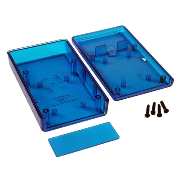 1593QTBU BOX ABS TRN BLUE 4.41"L X 2.62"W