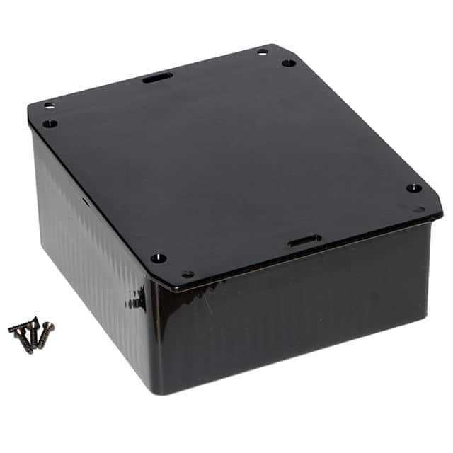 1591USFLBK BOX PLAS BLK 4.724"L X 4.724"W