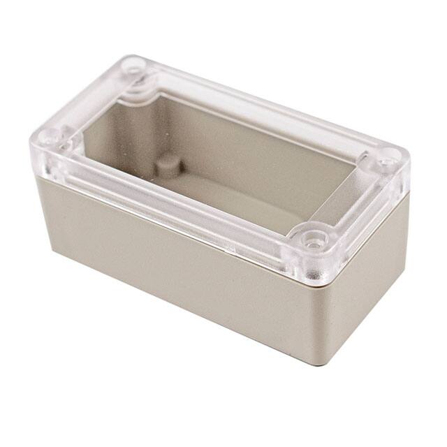 RP1035C BOX ABS GRY/CL 3.740"L X 1.970"W