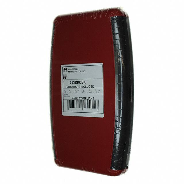 1553DRDBK BOX ABS RED 5.797"L X 3.504"W