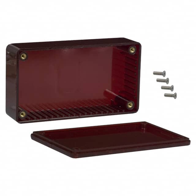1591BTRD BOX PLAS RED 4.409"L X 2.441"W