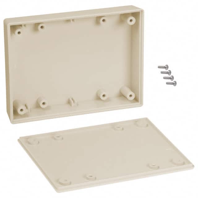 031,AL BOX ABS ALMOND 4.380"L X 3.250"W