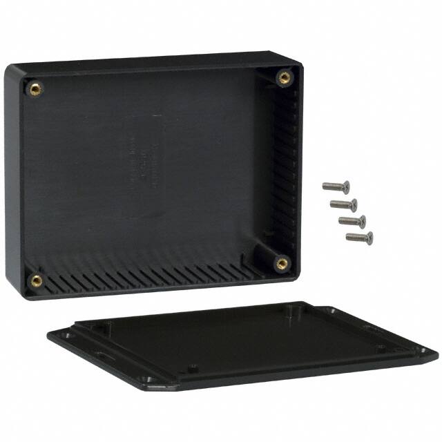 1591GFLBK BOX ABS BLACK 4.744"L X 3.685"W