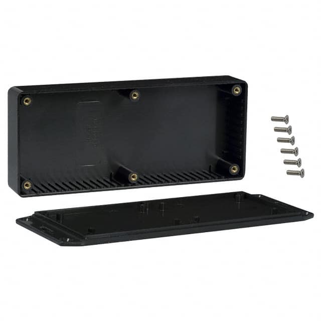 1591HFLBK BOX ABS BLACK 6.524"L X 2.787"W