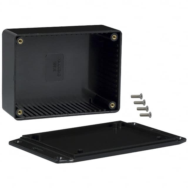 1591SFLBK BOX ABS BLACK 4.335"L X 3.236"W