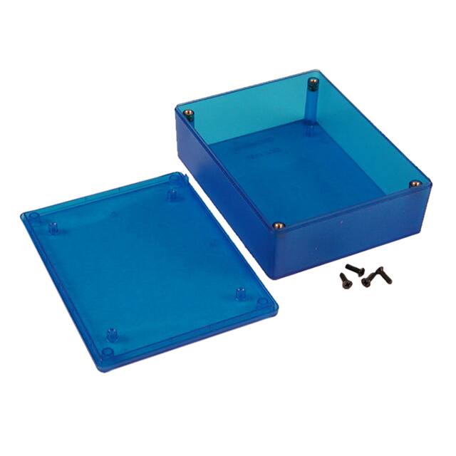 1591XXGTBU BOX ABS TRN BLUE 4.82"L X 3.78"W