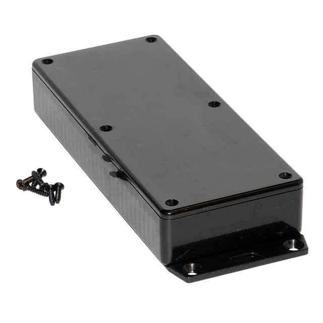 1591HF2BK BOX ABS BLACK 6.524"L X 2.787"W