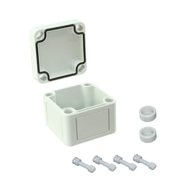 110-401 BOX PLAS GRAY 2.560"L X 2.560"W