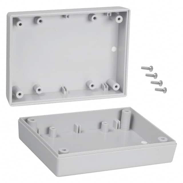131,GY BOX ABS GRAY 4.380"L X 3.250"W