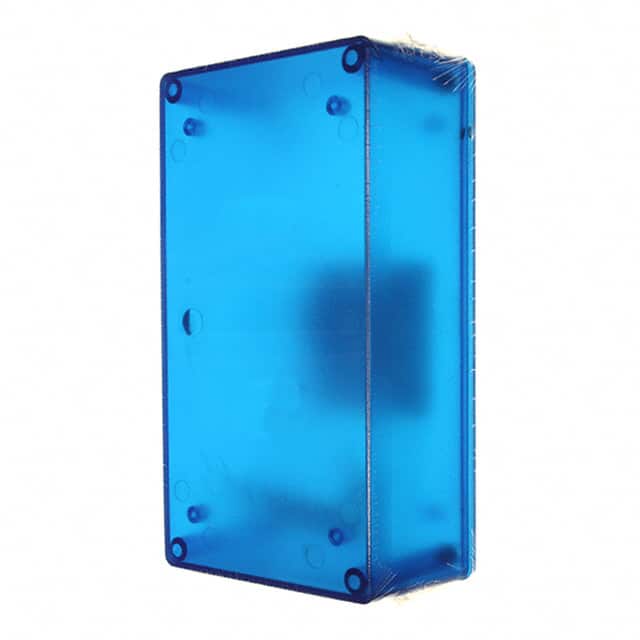 1591XXDTBU BOX ABS TRN BLUE 6"L X 3.25"W
