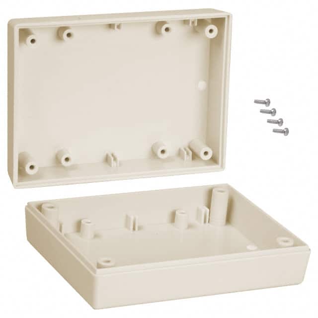 131,AL BOX ABS ALMOND 4.380"L X 3.250"W