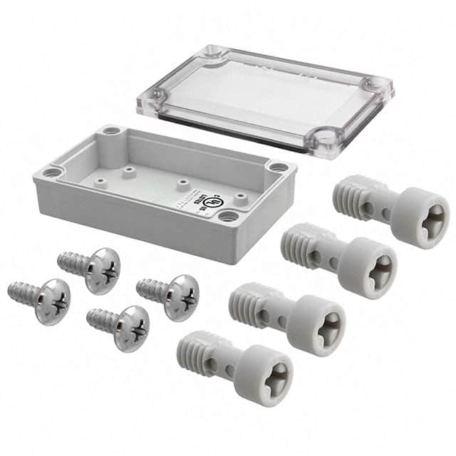 PIP-11760-C BOX PLSTC GRAY/CLR 5.12"LX3.15"W