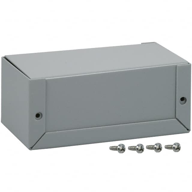 1411G BOX ALUM GRAY 3.990"L X 2.250"W