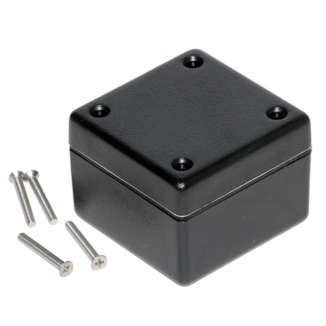 1594AWBK BOX ABS BLACK 2.205"L X 2.205"W