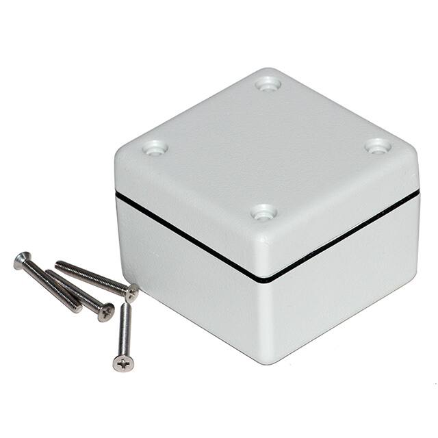 1594AWGY BOX ABS GRAY 2.205"L X 2.205"W