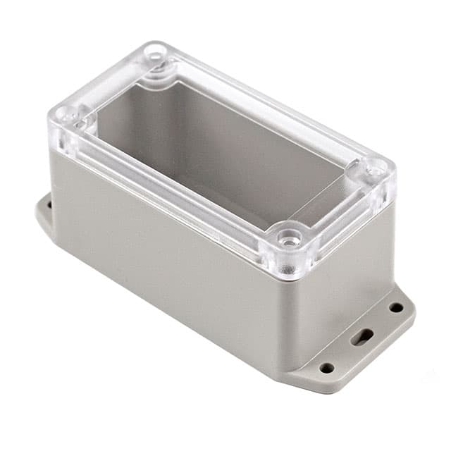 RP1045BFC BOX ABS GRY/CL 4.720"L X 2.050"W