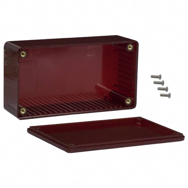1591CTRD BOX PLAS RED 4.724"L X 2.559"W