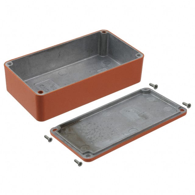 1590BOR BOX ALUM ORANGE 4.41"L X 2.38"W
