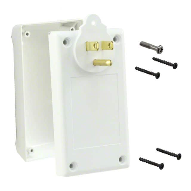 PPB-11861-WT BOX ABS WHITE 4.116"L X 2.242"W