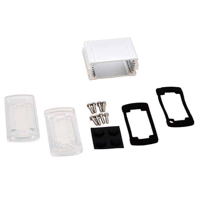 EXN-23350-SVP BOX ALUM CLR/SLV 1.93"LX2.71"W
